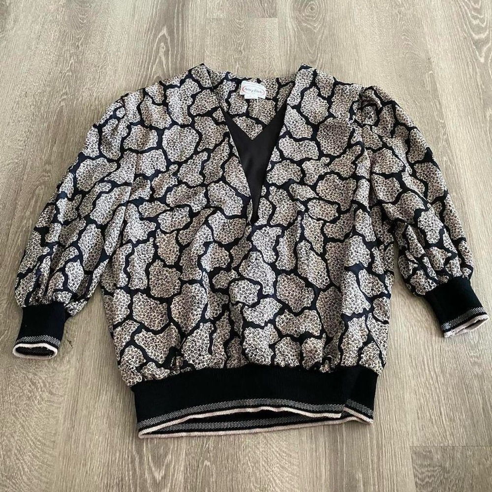 Amy-Deb Retro Patterned Jumper - image 1